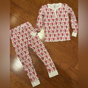 Roller Rabbit Girls Little Monkey Henley PJs. Size 8. Never worn.